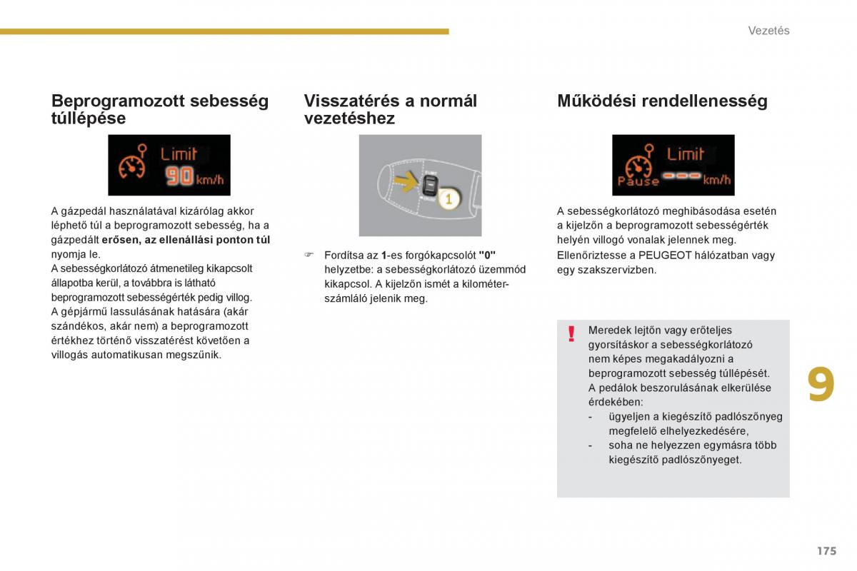 Peugeot 3008 Hybrid Kezelesi utmutato / page 177