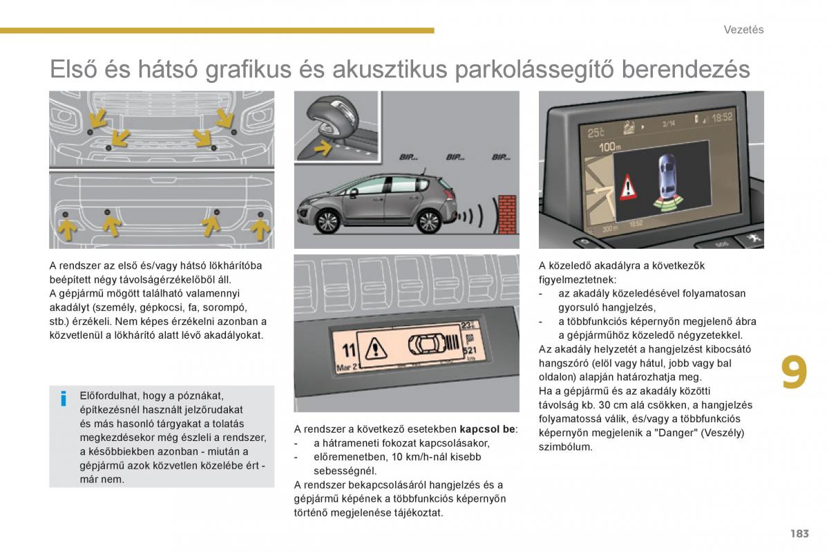 Peugeot 3008 Hybrid Kezelesi utmutato / page 185