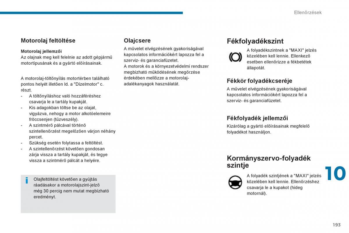 Peugeot 3008 Hybrid Kezelesi utmutato / page 195