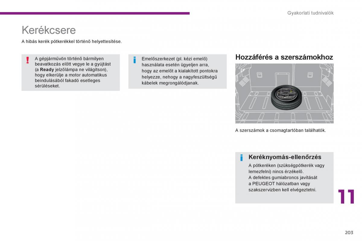 Peugeot 3008 Hybrid Kezelesi utmutato / page 205