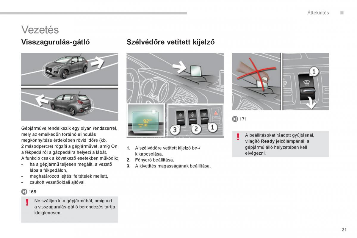 Peugeot 3008 Hybrid Kezelesi utmutato / page 23