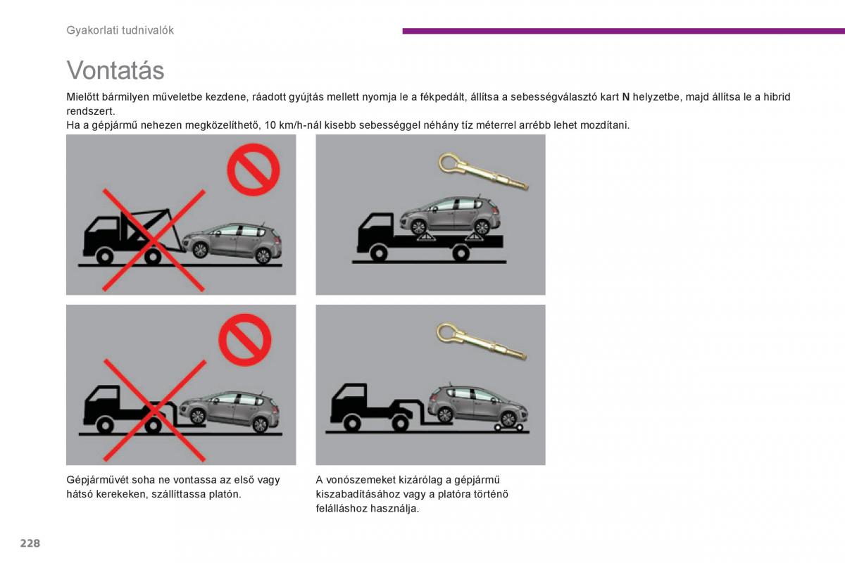 Peugeot 3008 Hybrid Kezelesi utmutato / page 230