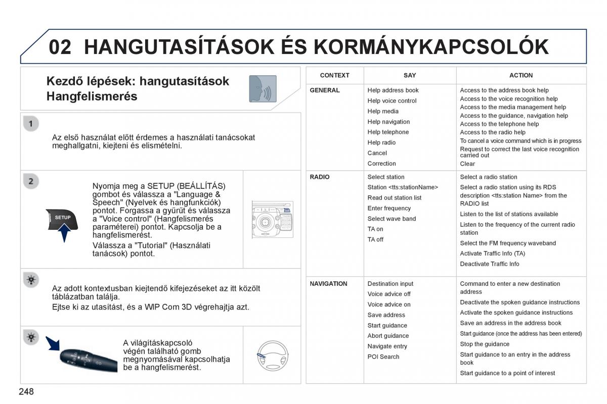 Peugeot 3008 Hybrid Kezelesi utmutato / page 250