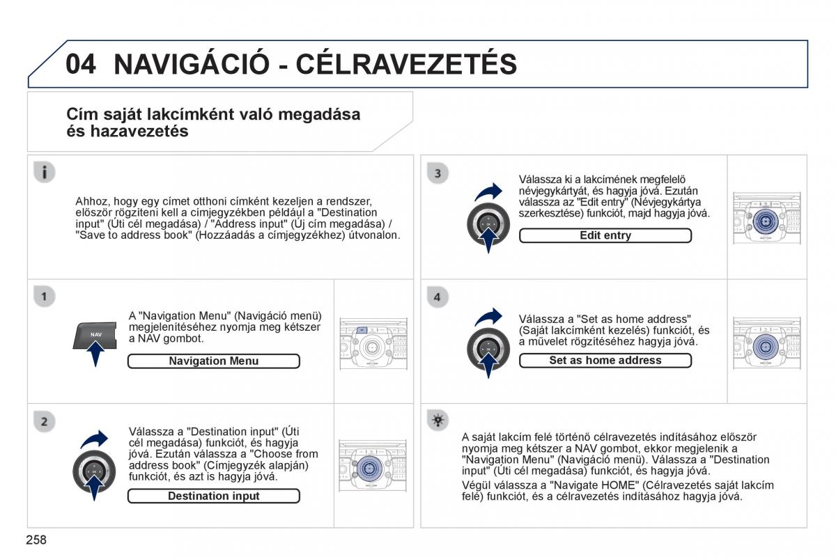 Peugeot 3008 Hybrid Kezelesi utmutato / page 260