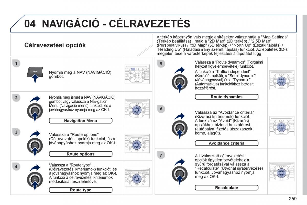 Peugeot 3008 Hybrid Kezelesi utmutato / page 261