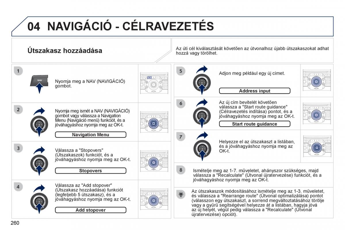 Peugeot 3008 Hybrid Kezelesi utmutato / page 262