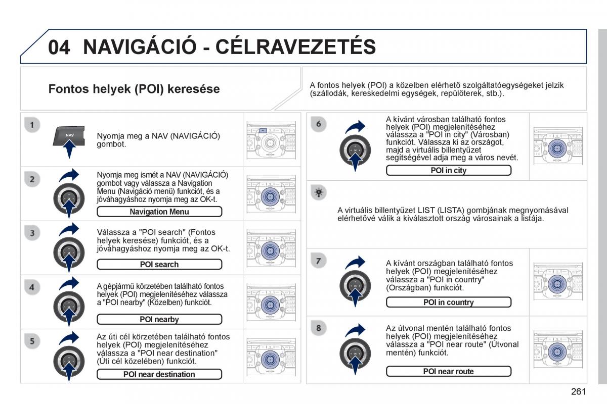 Peugeot 3008 Hybrid Kezelesi utmutato / page 263