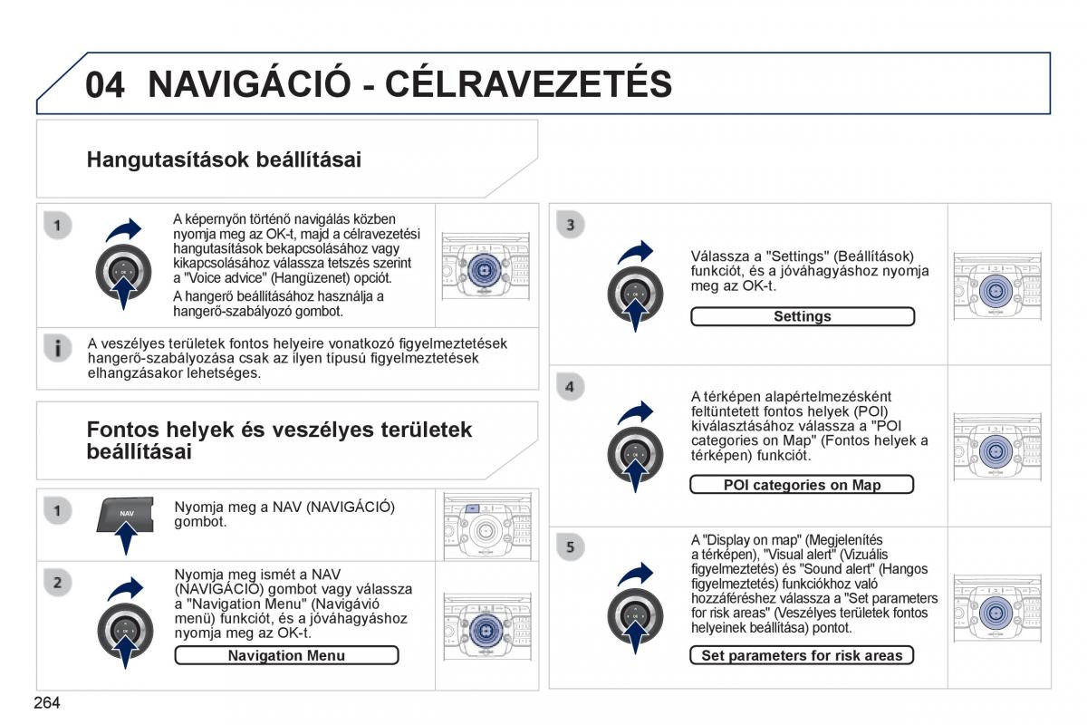 Peugeot 3008 Hybrid Kezelesi utmutato / page 266