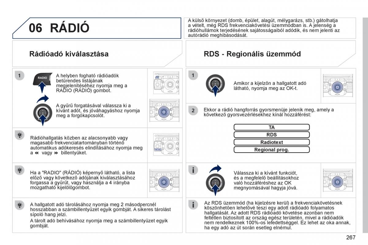 Peugeot 3008 Hybrid Kezelesi utmutato / page 269