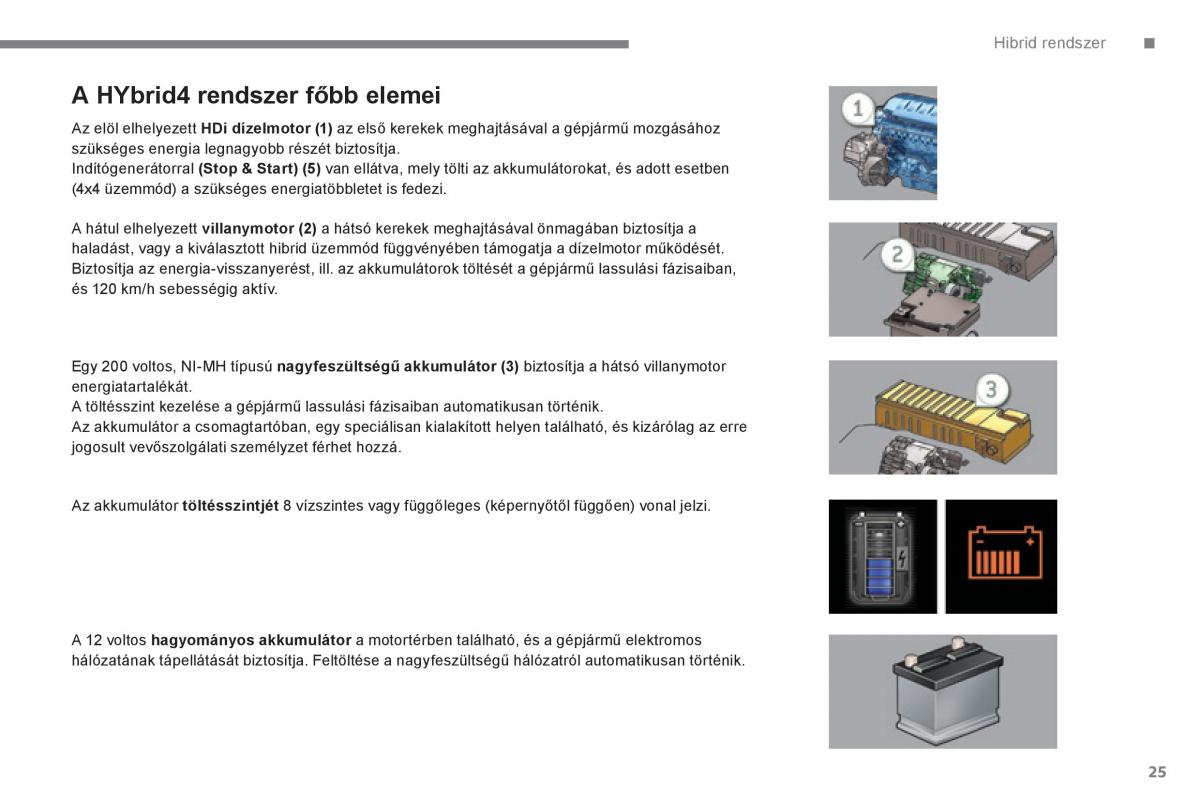 Peugeot 3008 Hybrid Kezelesi utmutato / page 27