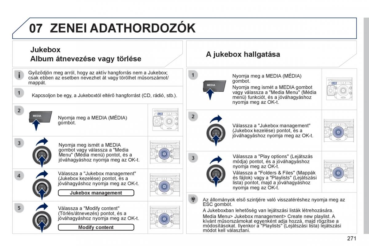 Peugeot 3008 Hybrid Kezelesi utmutato / page 273