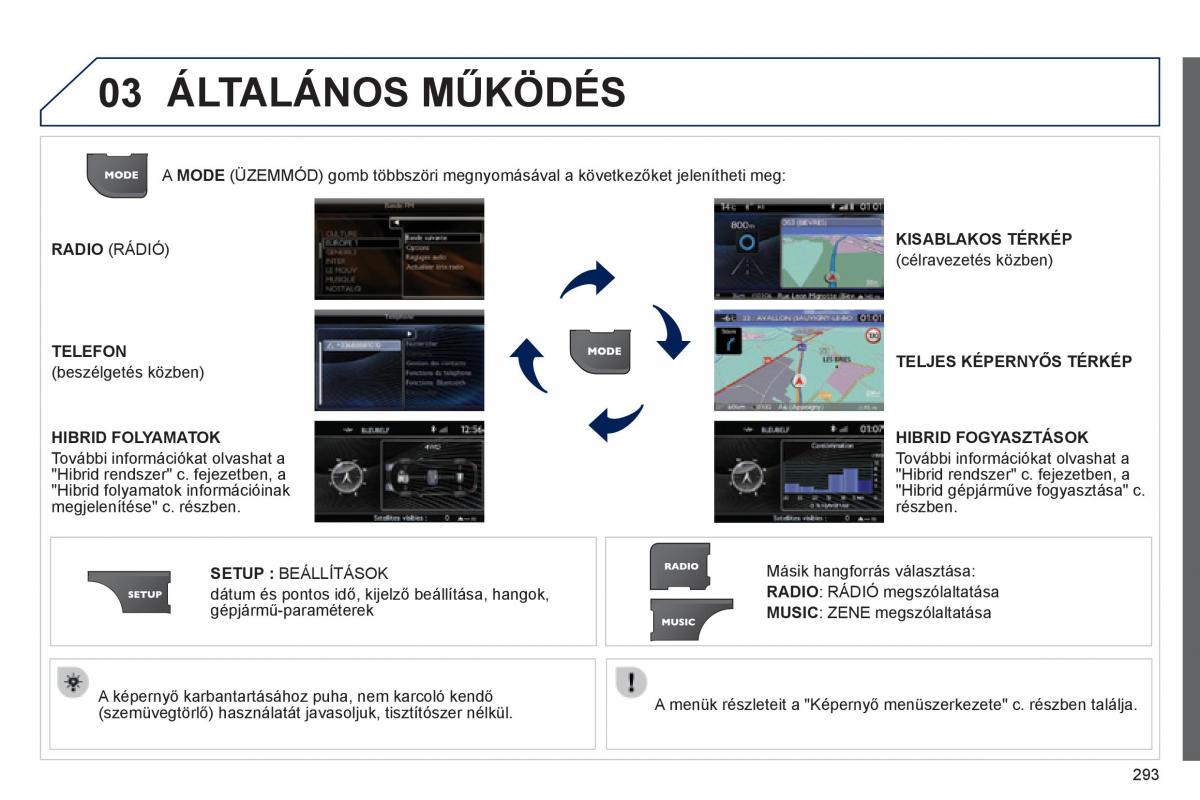 Peugeot 3008 Hybrid Kezelesi utmutato / page 295