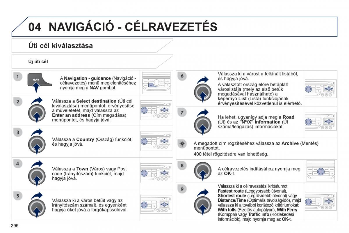 Peugeot 3008 Hybrid Kezelesi utmutato / page 298