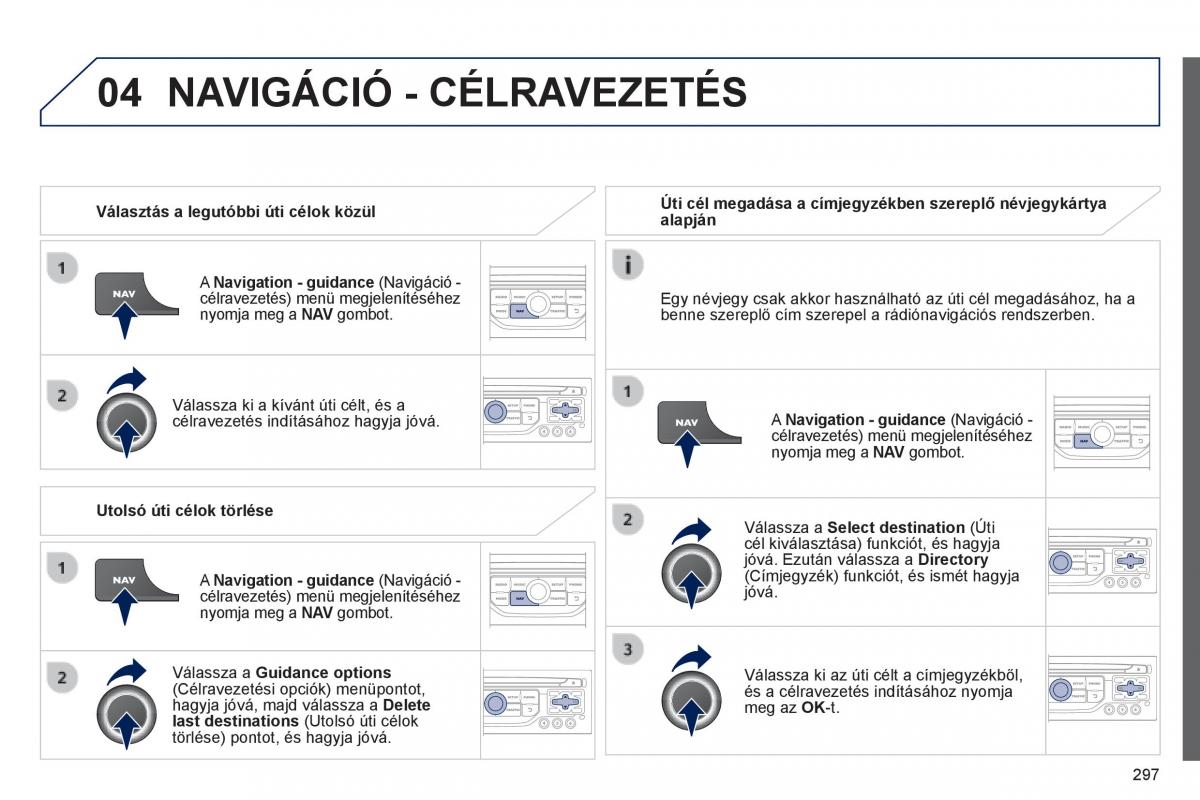 Peugeot 3008 Hybrid Kezelesi utmutato / page 299