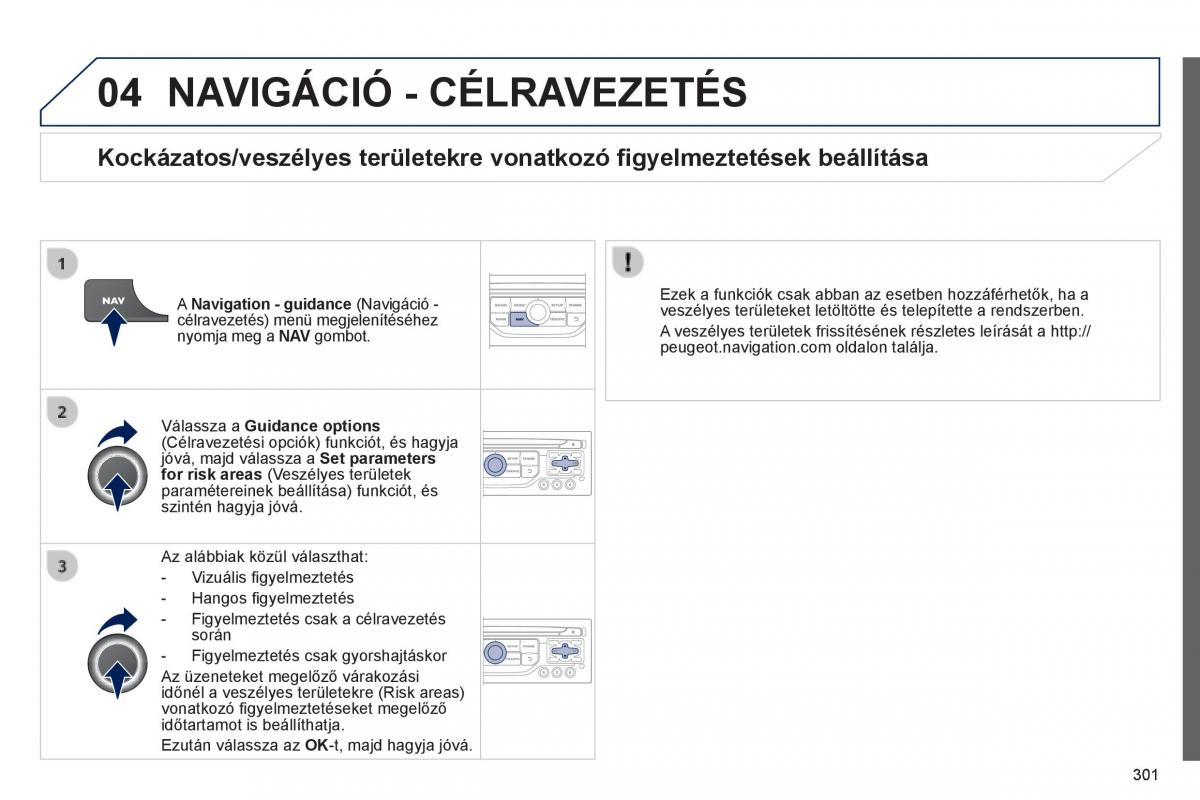 Peugeot 3008 Hybrid Kezelesi utmutato / page 303