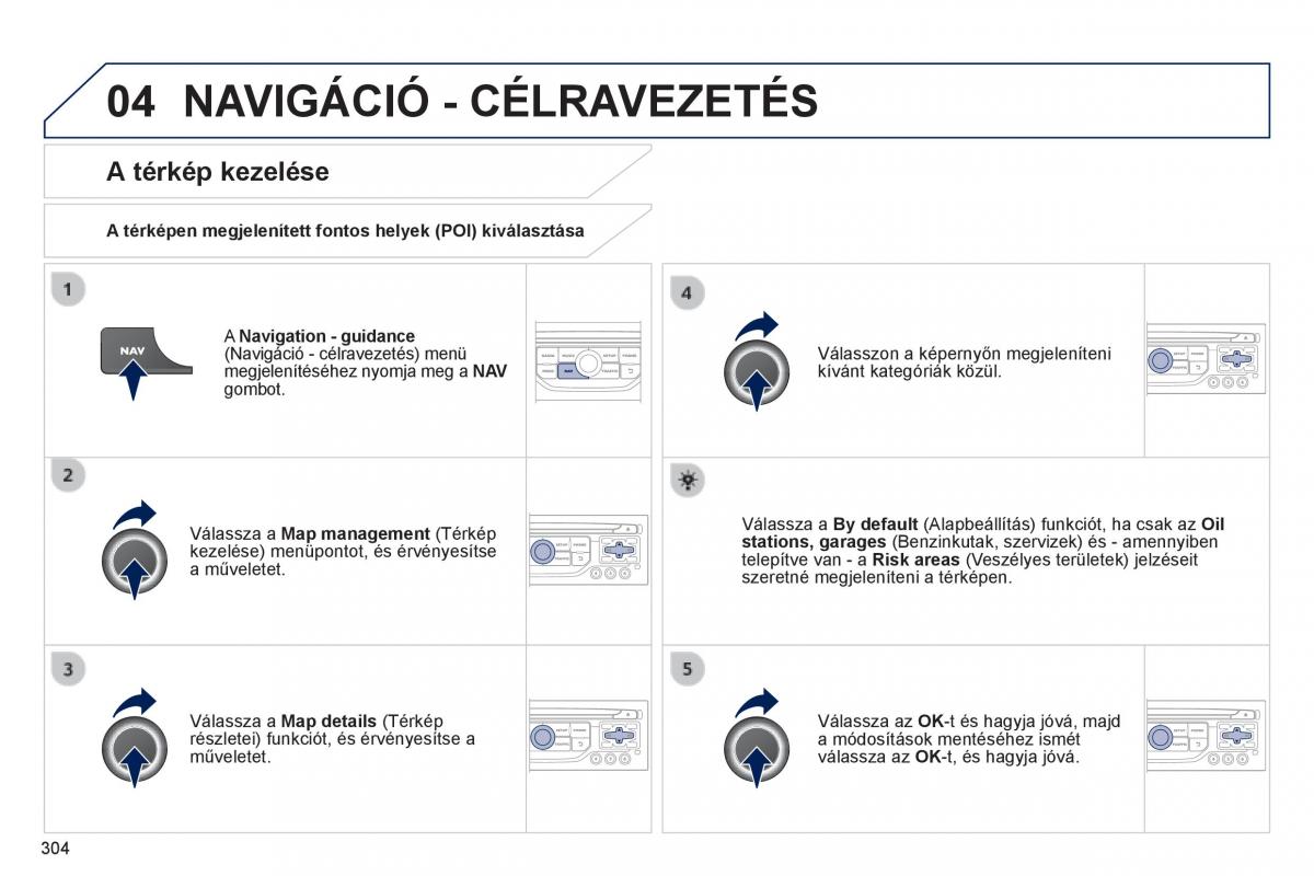 Peugeot 3008 Hybrid Kezelesi utmutato / page 306