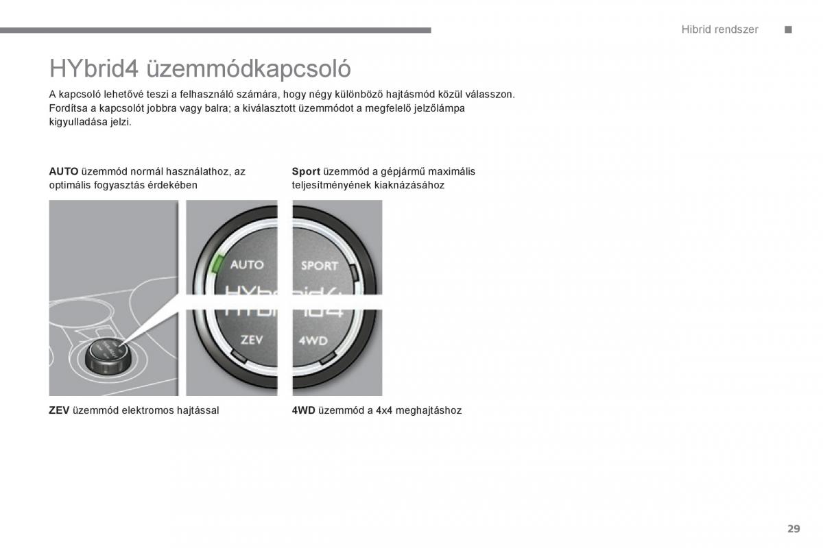 Peugeot 3008 Hybrid Kezelesi utmutato / page 31