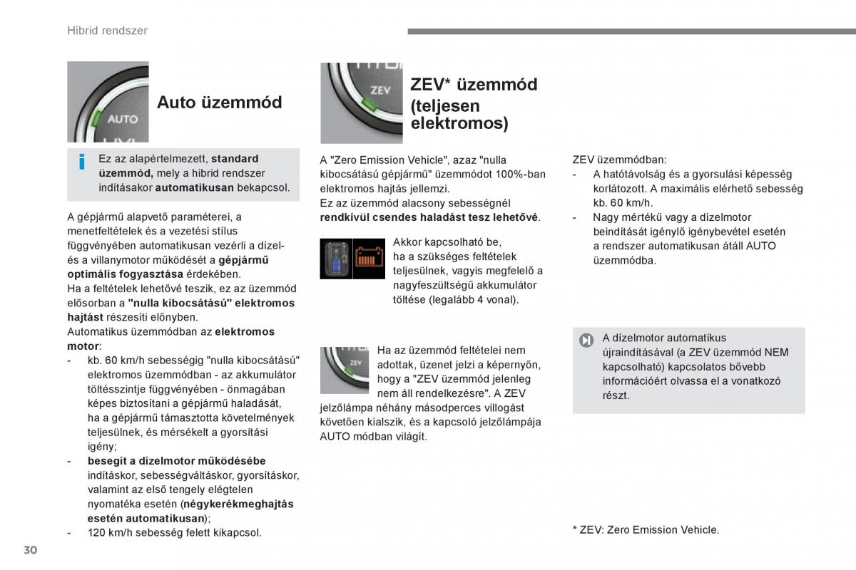 Peugeot 3008 Hybrid Kezelesi utmutato / page 32