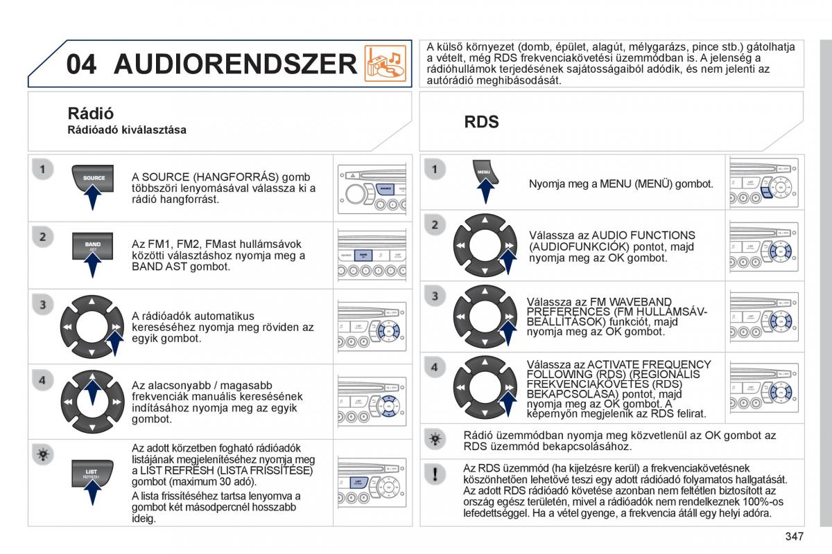 Peugeot 3008 Hybrid Kezelesi utmutato / page 349