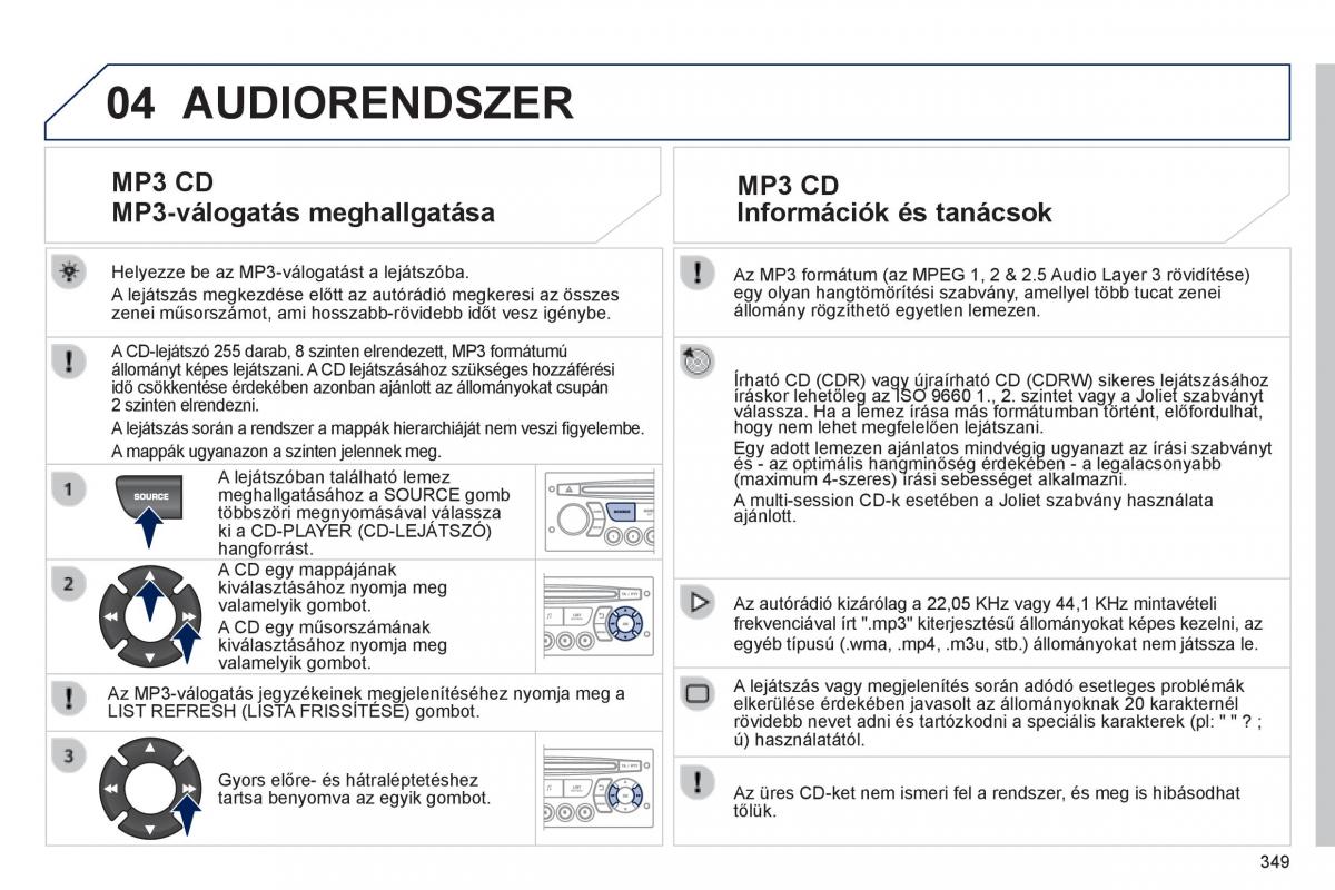 Peugeot 3008 Hybrid Kezelesi utmutato / page 351