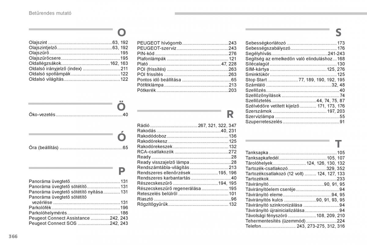 Peugeot 3008 Hybrid Kezelesi utmutato / page 368