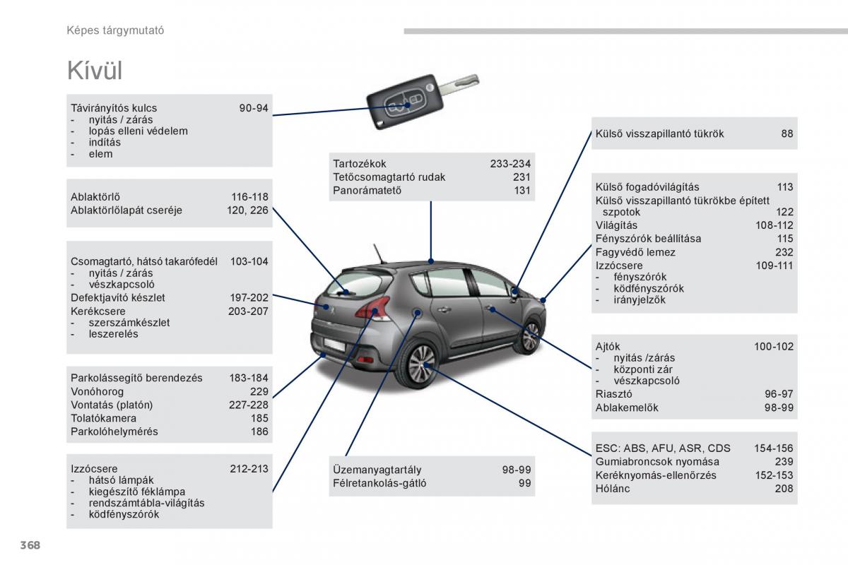 Peugeot 3008 Hybrid Kezelesi utmutato / page 370