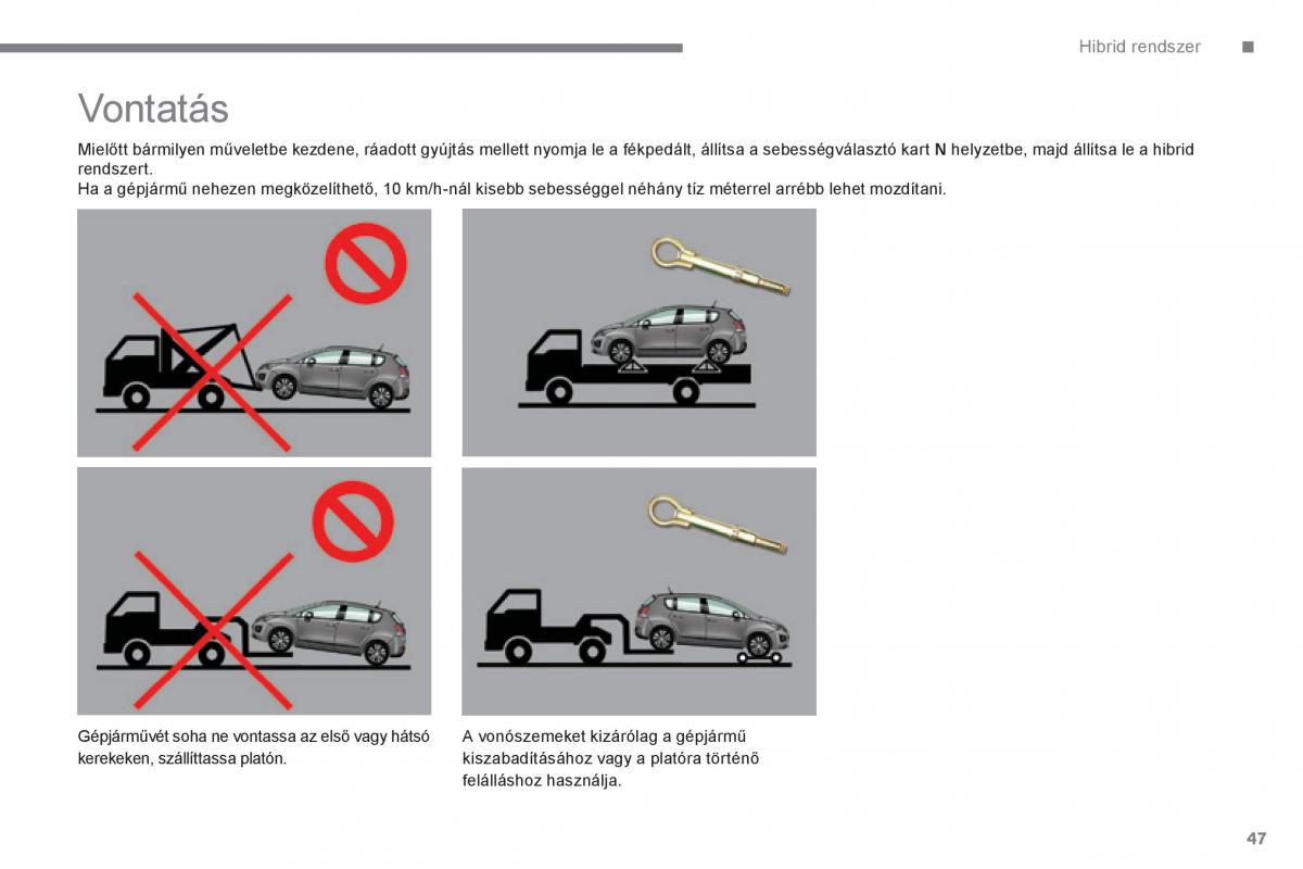 Peugeot 3008 Hybrid Kezelesi utmutato / page 49