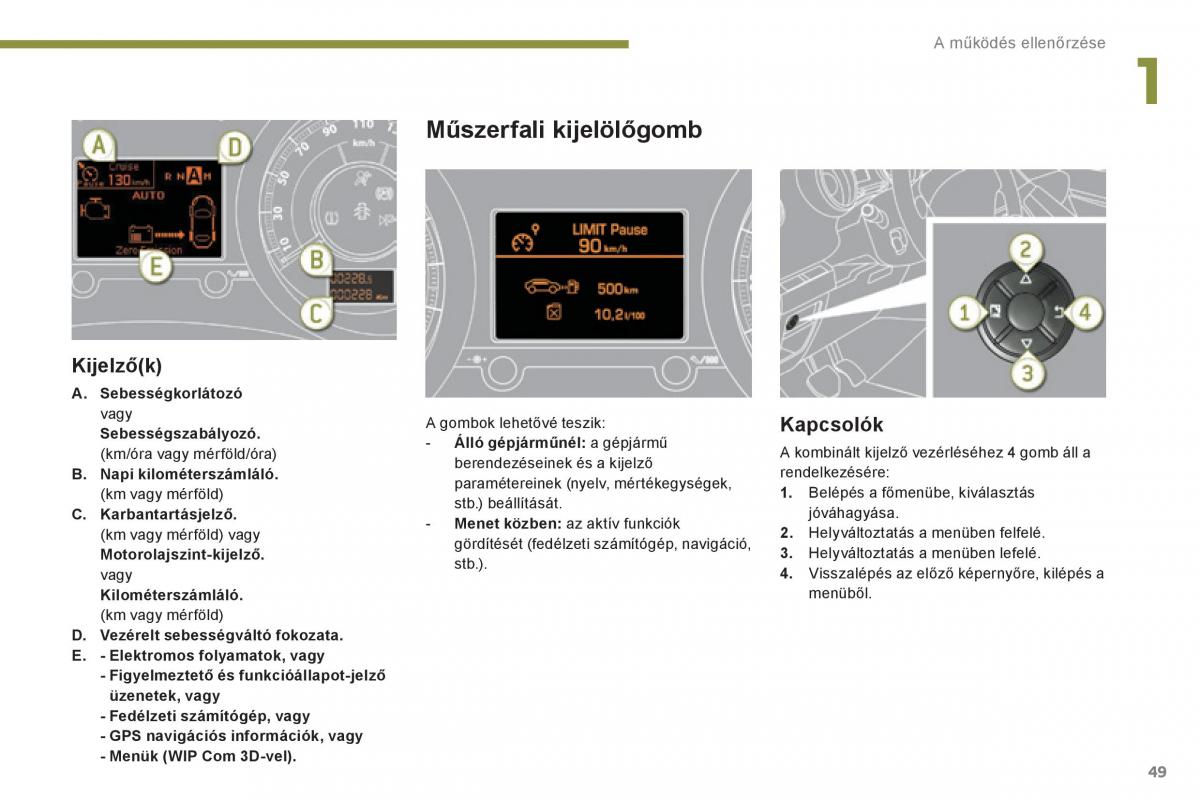 Peugeot 3008 Hybrid Kezelesi utmutato / page 51