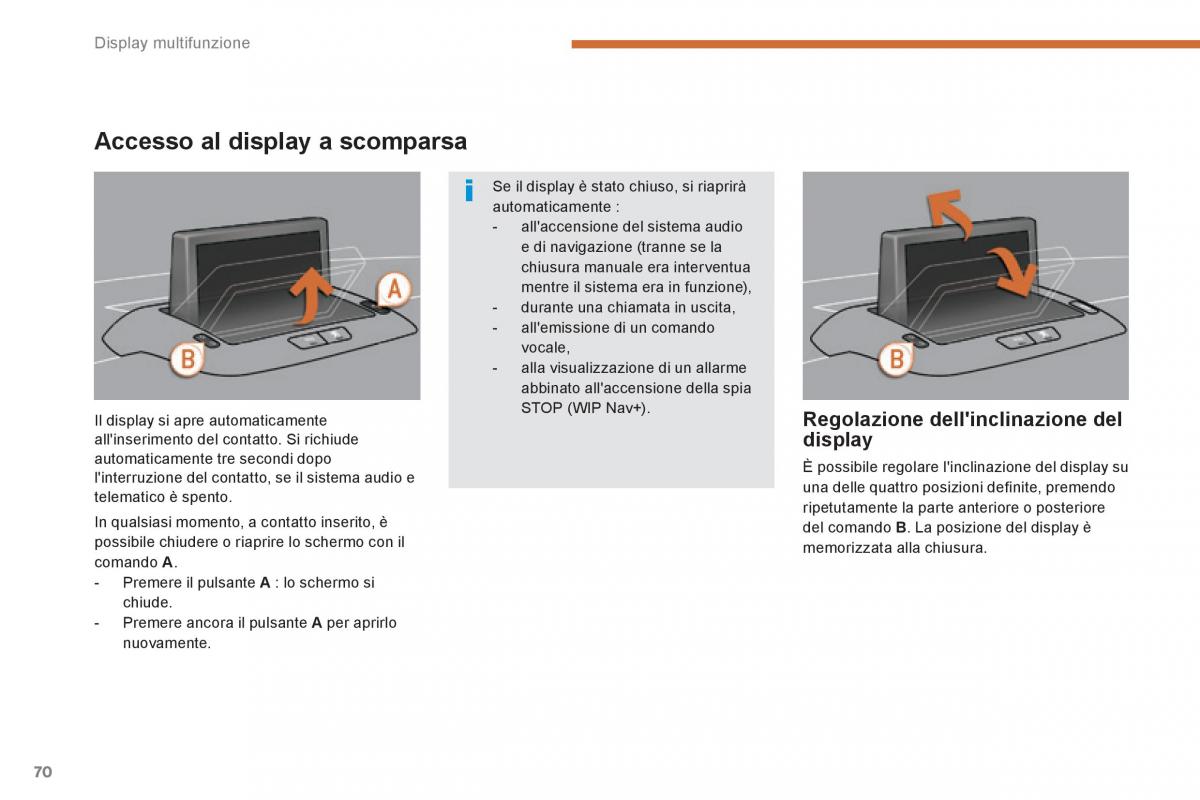 Peugeot 3008 Hybrid manuale del proprietario / page 72