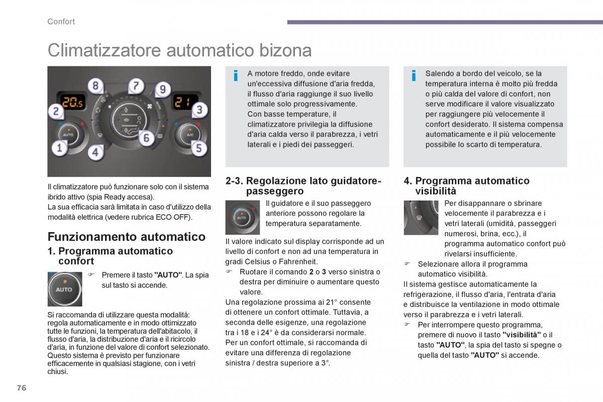 Peugeot 3008 Hybrid manuale del proprietario / page 78