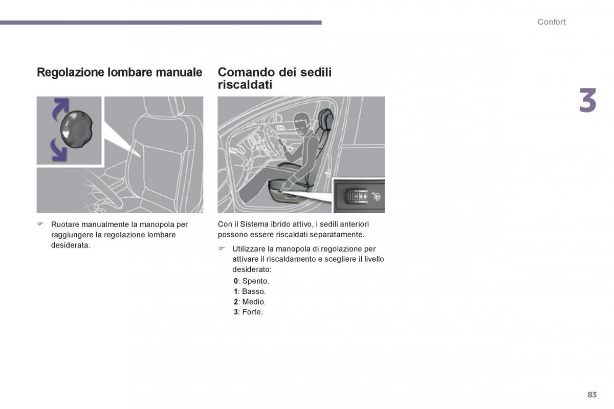 Peugeot 3008 Hybrid manuale del proprietario / page 85