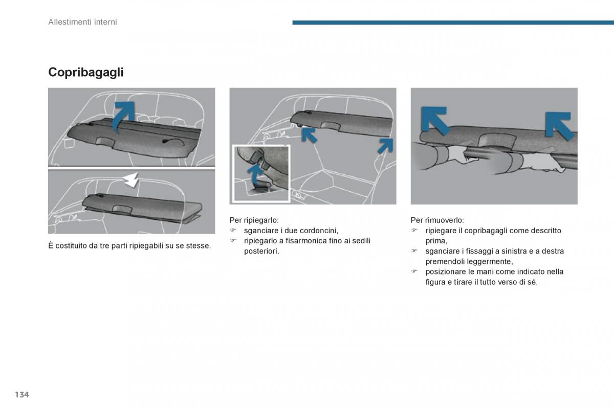 Peugeot 3008 Hybrid manuale del proprietario / page 136