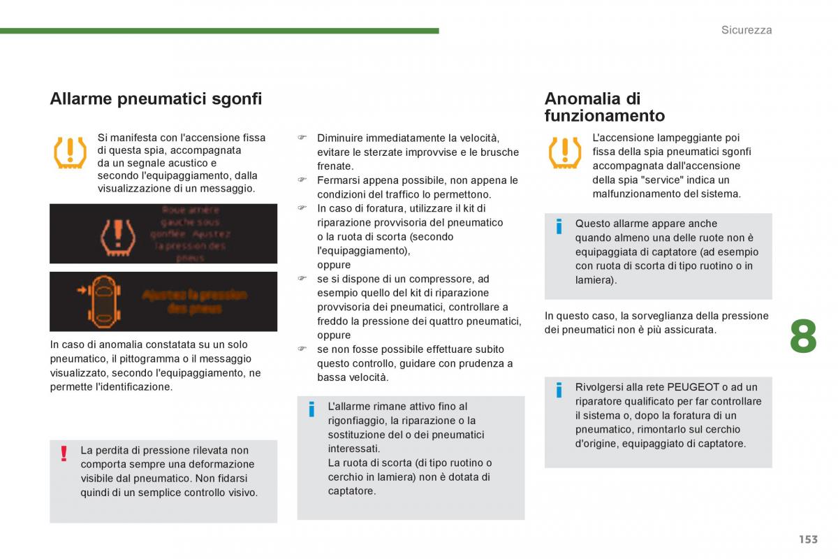 Peugeot 3008 Hybrid manuale del proprietario / page 155