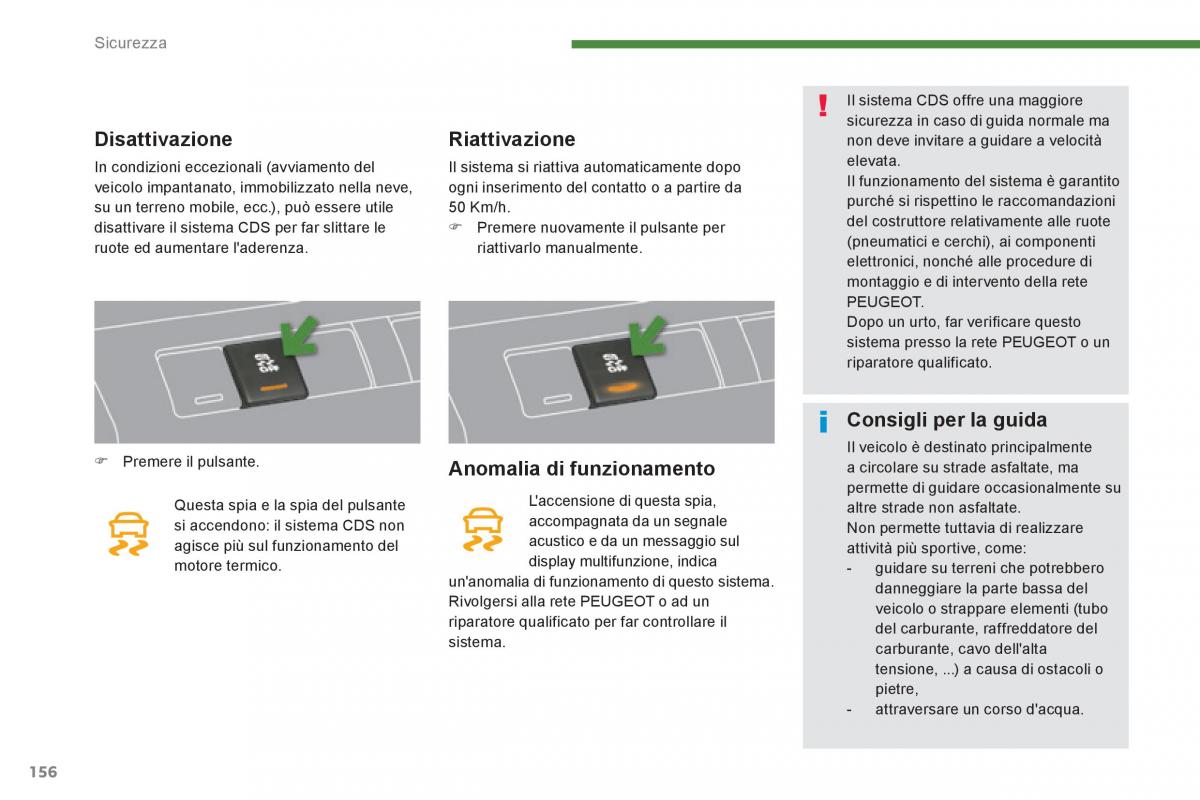 Peugeot 3008 Hybrid manuale del proprietario / page 158