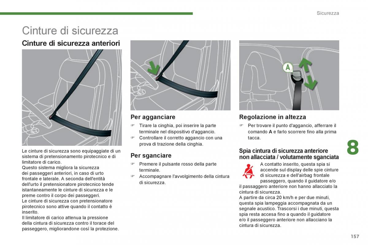 Peugeot 3008 Hybrid manuale del proprietario / page 159