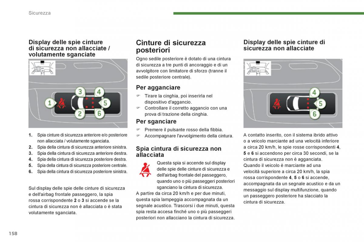 Peugeot 3008 Hybrid manuale del proprietario / page 160