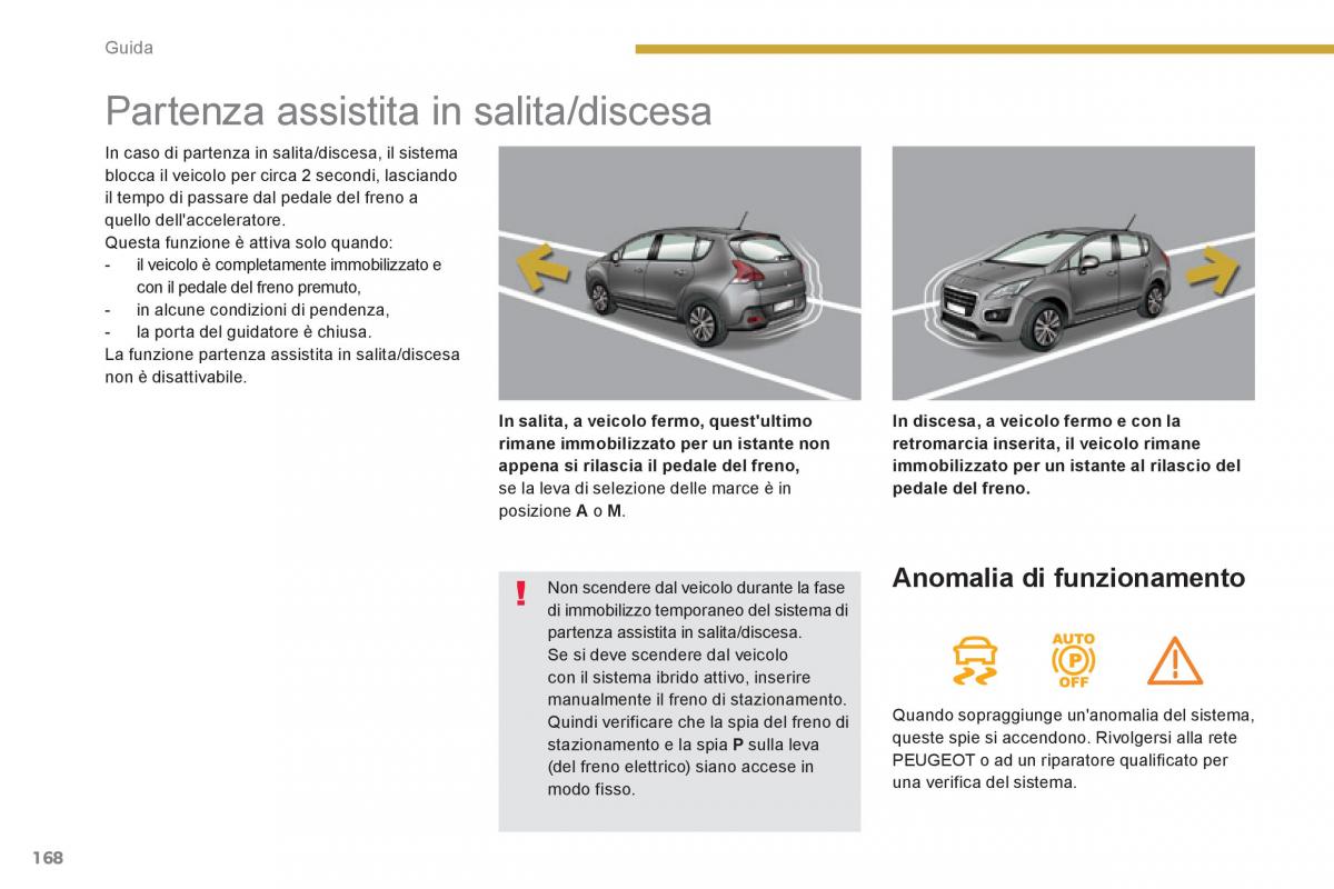 Peugeot 3008 Hybrid manuale del proprietario / page 170