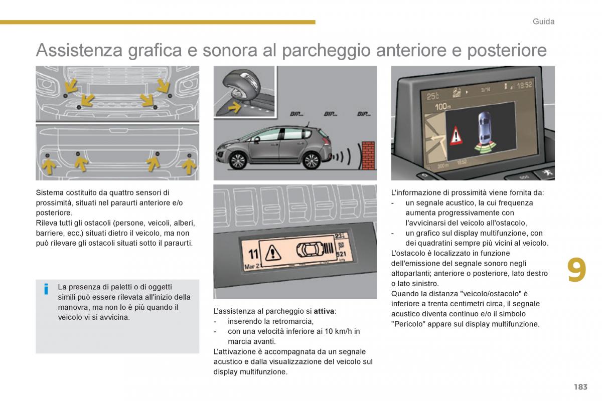 Peugeot 3008 Hybrid manuale del proprietario / page 185