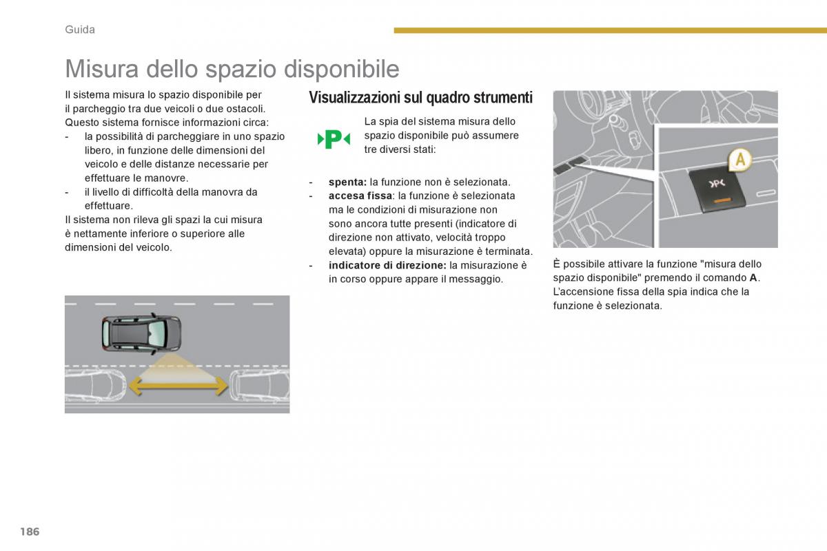 Peugeot 3008 Hybrid manuale del proprietario / page 188