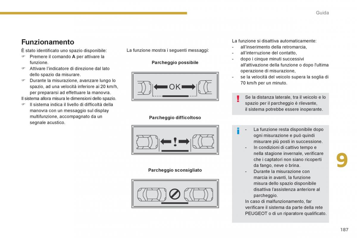 Peugeot 3008 Hybrid manuale del proprietario / page 189