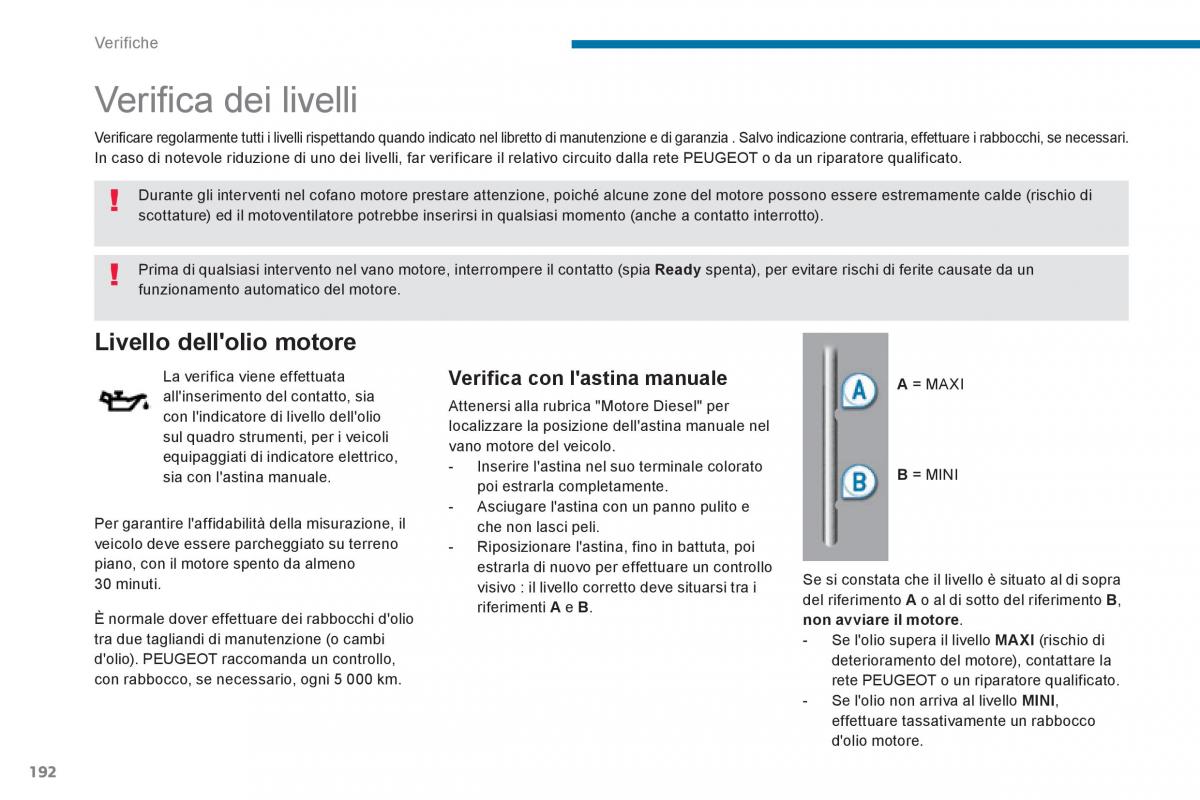 Peugeot 3008 Hybrid manuale del proprietario / page 194