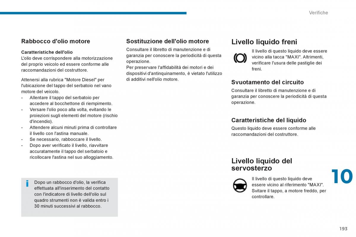 Peugeot 3008 Hybrid manuale del proprietario / page 195