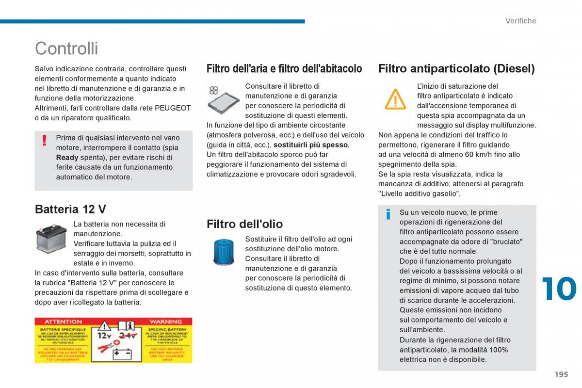 Peugeot 3008 Hybrid manuale del proprietario / page 197