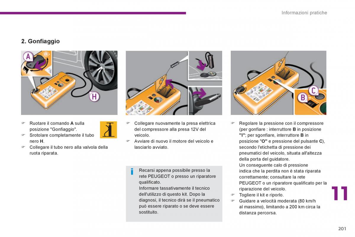 Peugeot 3008 Hybrid manuale del proprietario / page 203