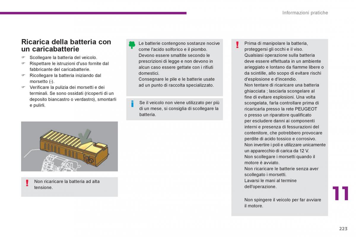 Peugeot 3008 Hybrid manuale del proprietario / page 225