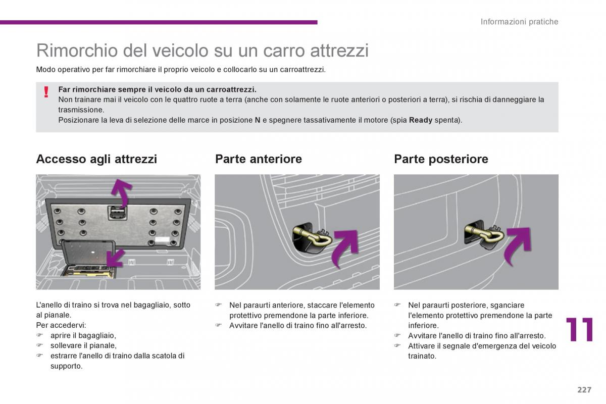 Peugeot 3008 Hybrid manuale del proprietario / page 229