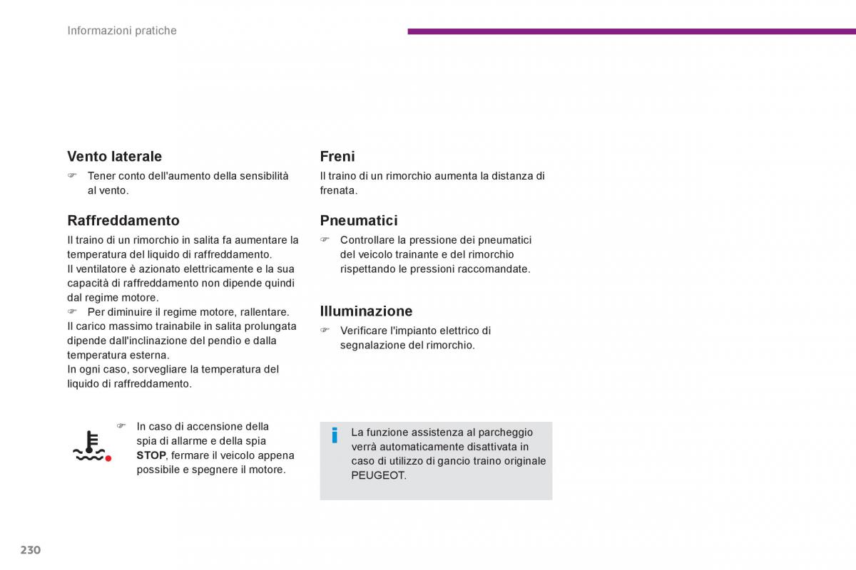 Peugeot 3008 Hybrid manuale del proprietario / page 232