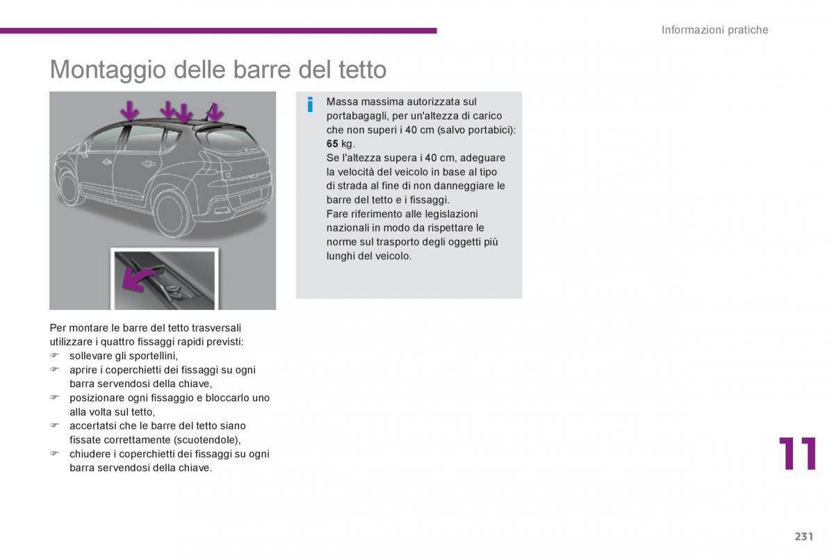 Peugeot 3008 Hybrid manuale del proprietario / page 233