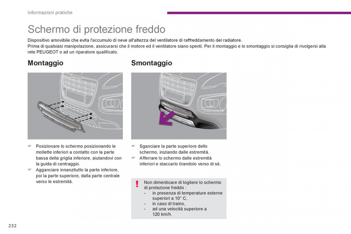 Peugeot 3008 Hybrid manuale del proprietario / page 234