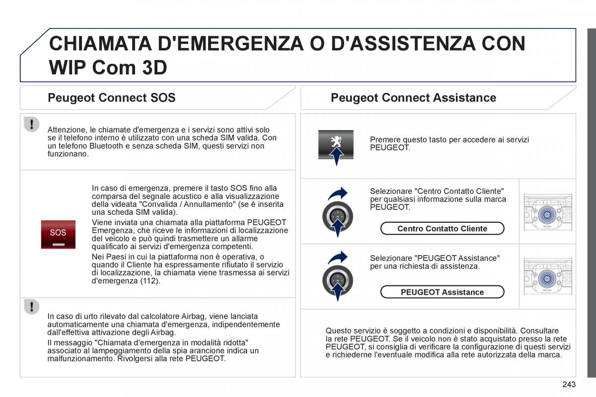 Peugeot 3008 Hybrid manuale del proprietario / page 245